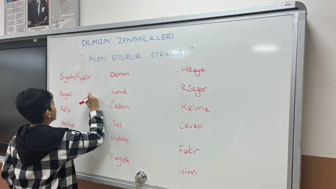 Dilimizin Zenginlikleri Projesi Kapsamında Okulumuz Öğrencileriyle  